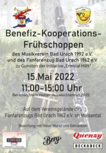 Benefiz Kooperations Fruehschoppen 15 05 2022 MV Urach